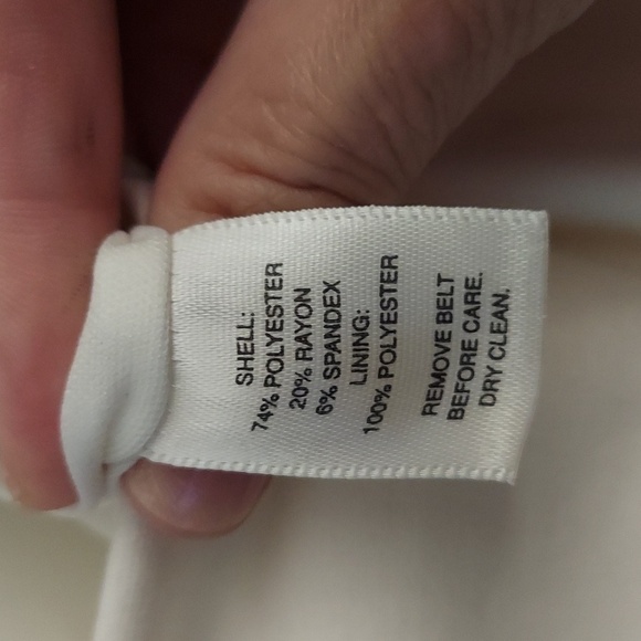 WHITE HOUSE BLACK MARKET Winter White Capped Sleeve Button Sheath Dress - Picture 13 of 13